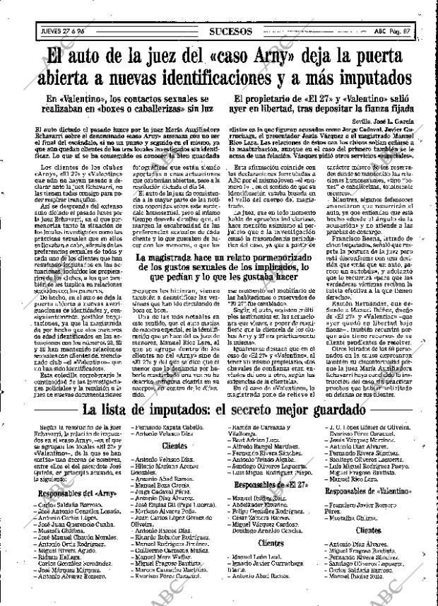 ABC MADRID 27-06-1996 página 87