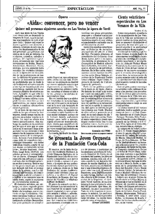 ABC MADRID 27-06-1996 página 91