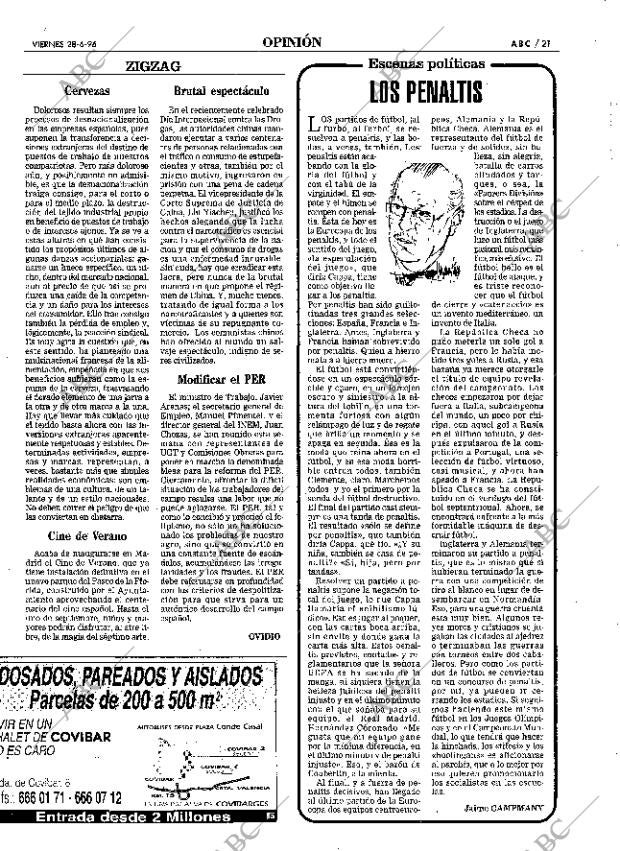 ABC MADRID 28-06-1996 página 21