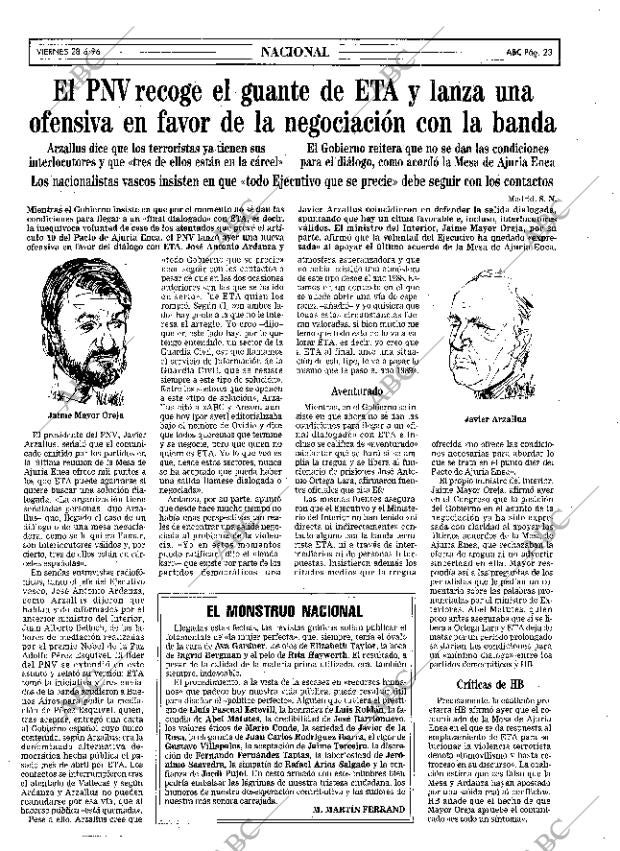 ABC MADRID 28-06-1996 página 23