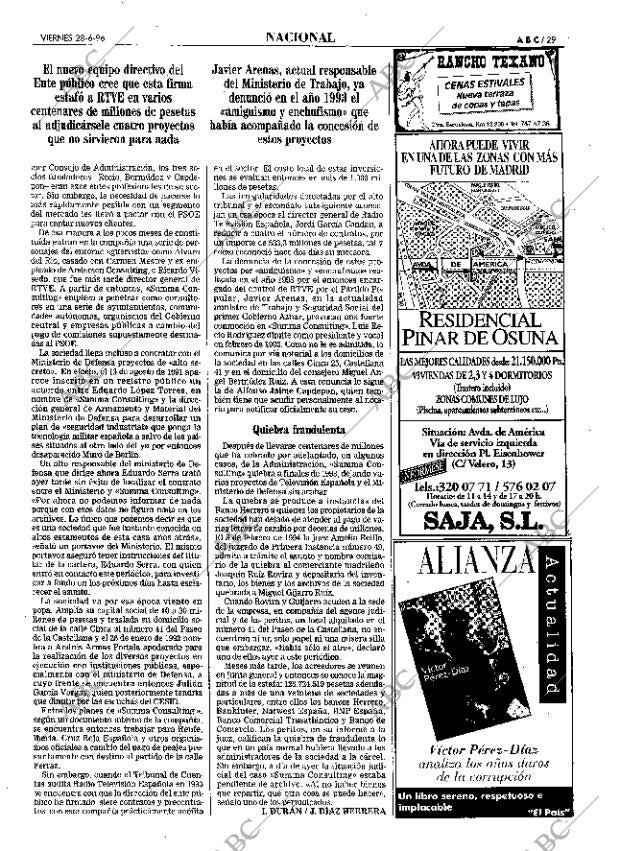 ABC MADRID 28-06-1996 página 29