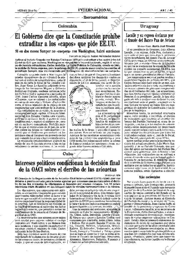 ABC MADRID 28-06-1996 página 43