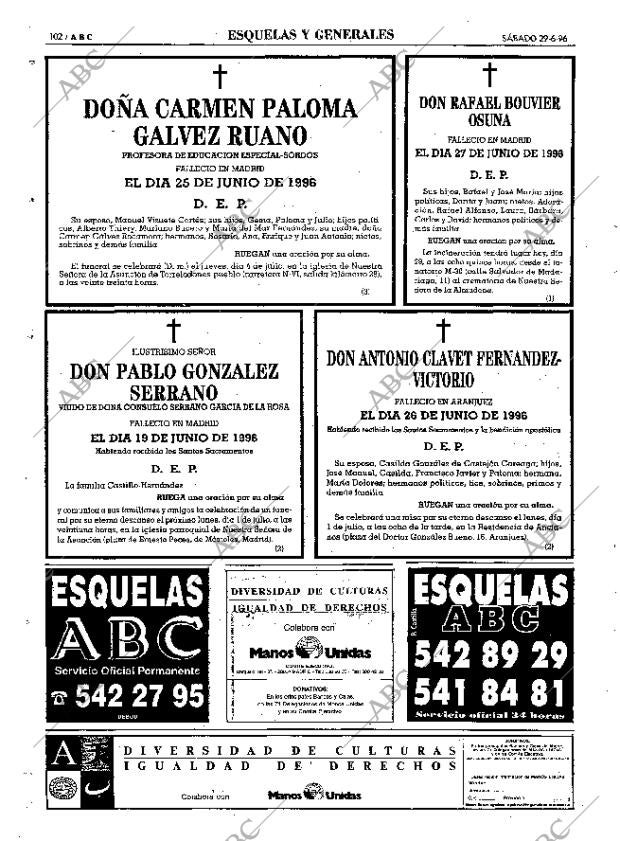ABC MADRID 29-06-1996 página 102