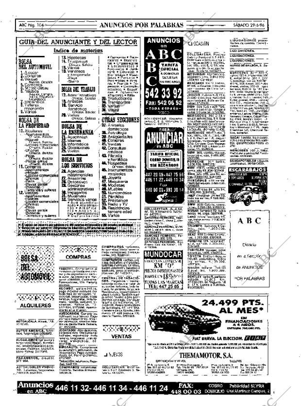 ABC MADRID 29-06-1996 página 104