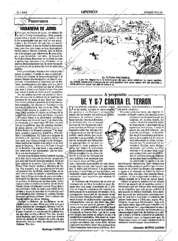 ABC MADRID 29-06-1996 página 22
