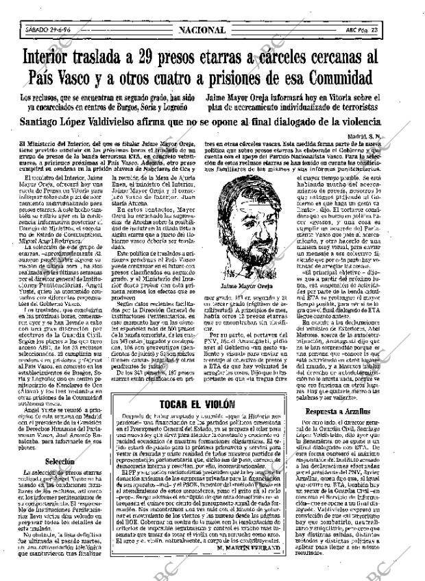 ABC MADRID 29-06-1996 página 23