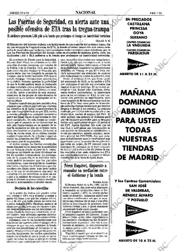 ABC MADRID 29-06-1996 página 25