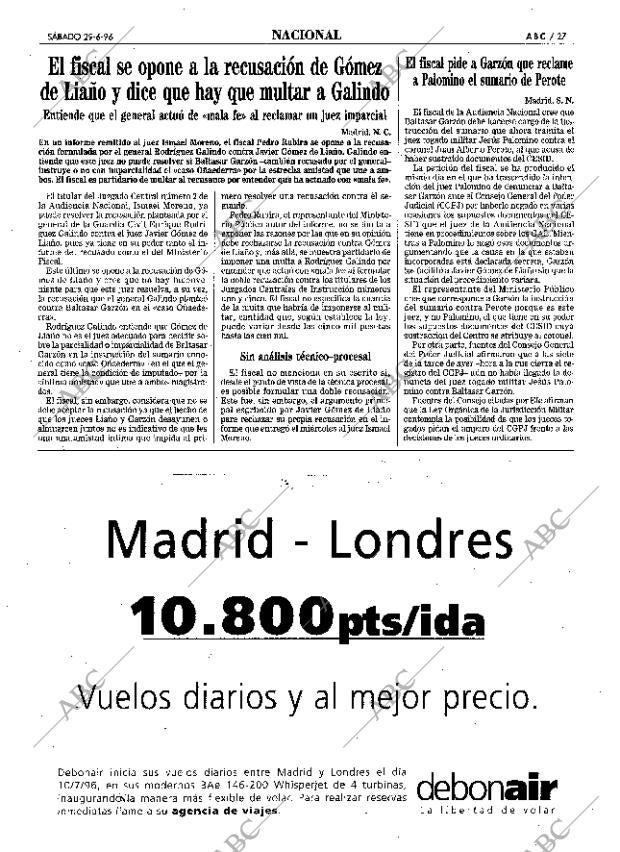 ABC MADRID 29-06-1996 página 27