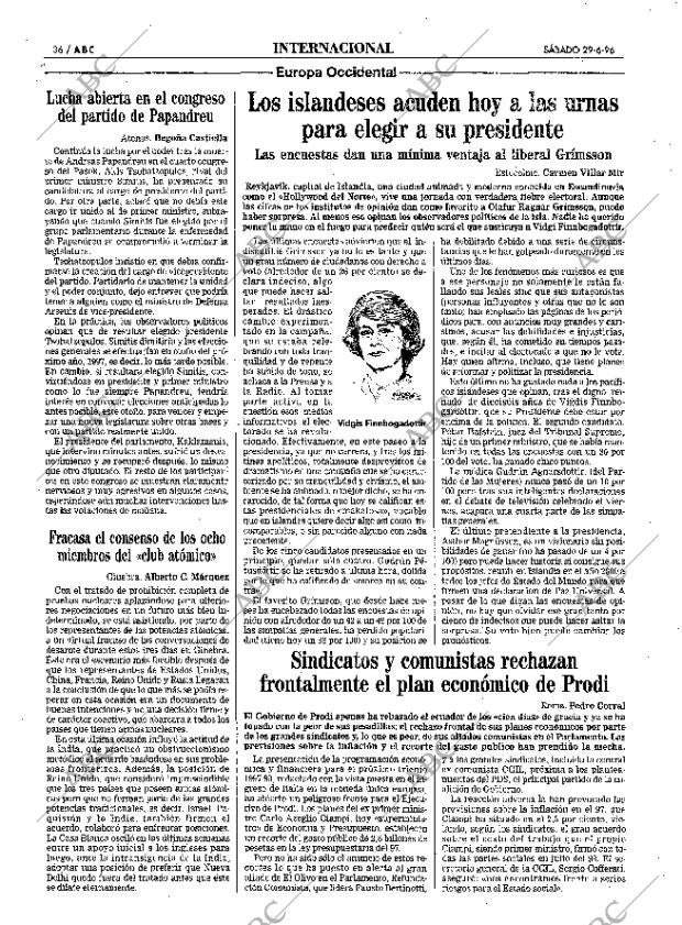 ABC MADRID 29-06-1996 página 36