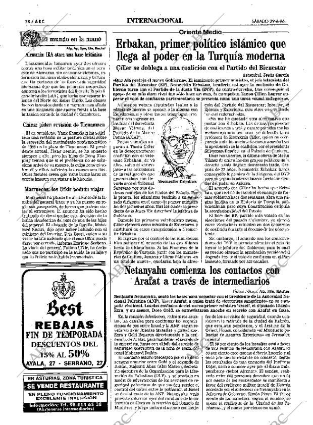 ABC MADRID 29-06-1996 página 38