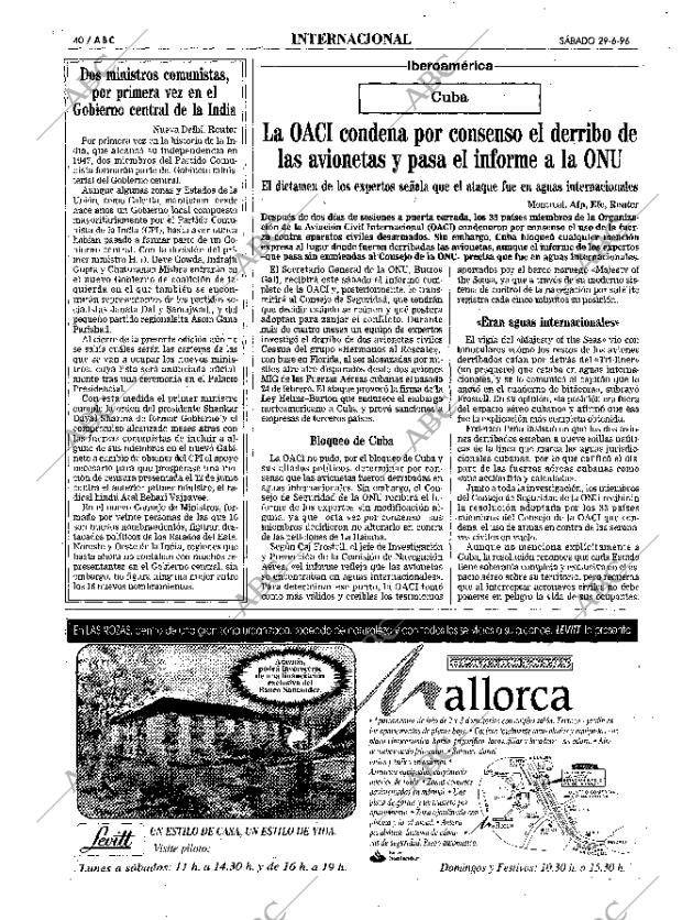 ABC MADRID 29-06-1996 página 40