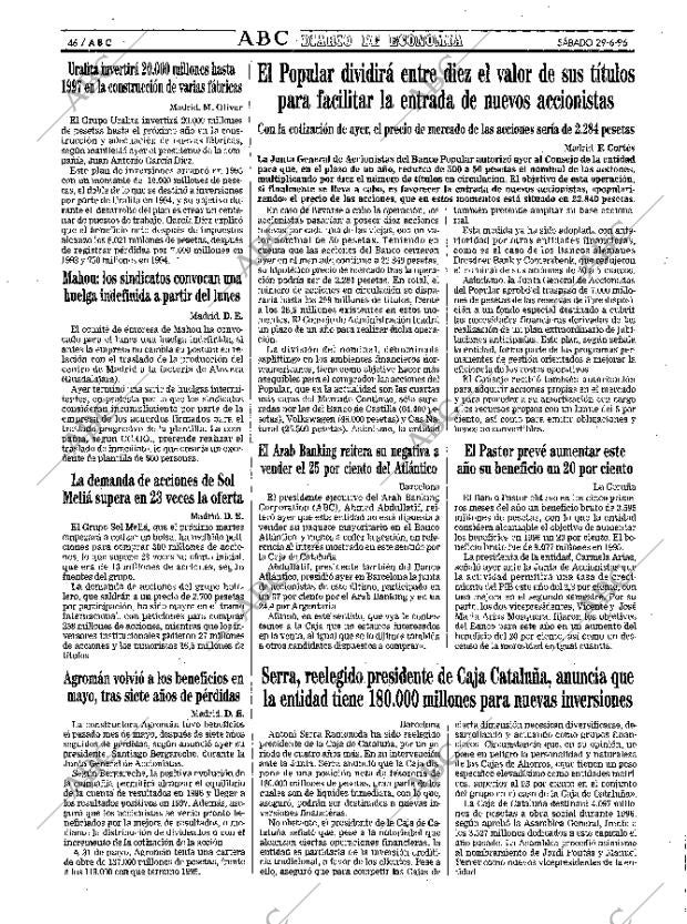 ABC MADRID 29-06-1996 página 46