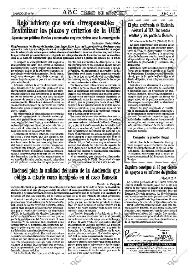 ABC MADRID 29-06-1996 página 47