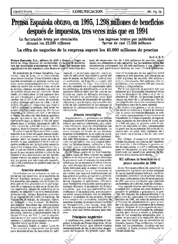 ABC MADRID 29-06-1996 página 55