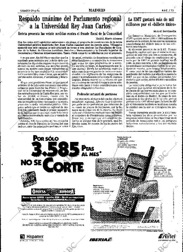 ABC MADRID 29-06-1996 página 73