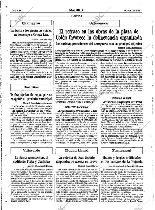 ABC MADRID 29-06-1996 página 76