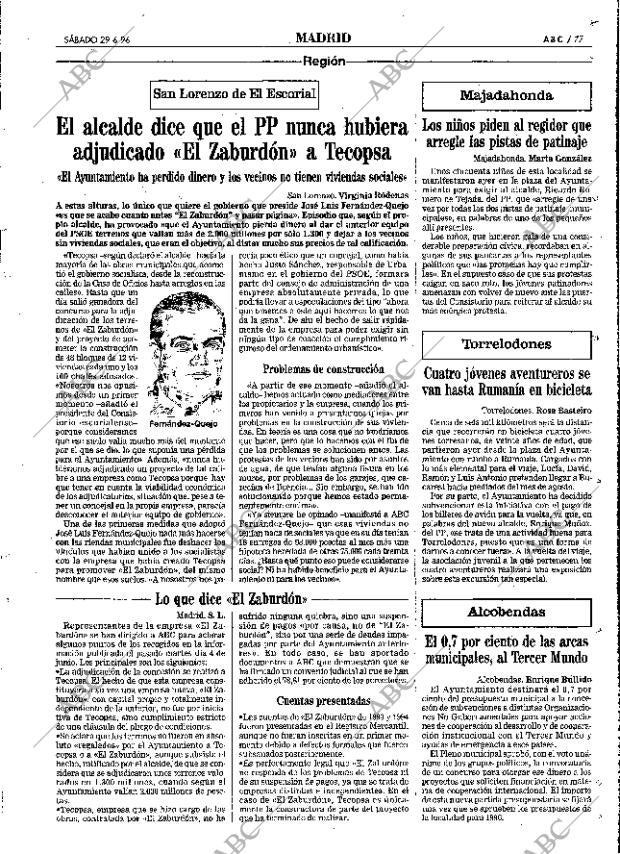 ABC MADRID 29-06-1996 página 77