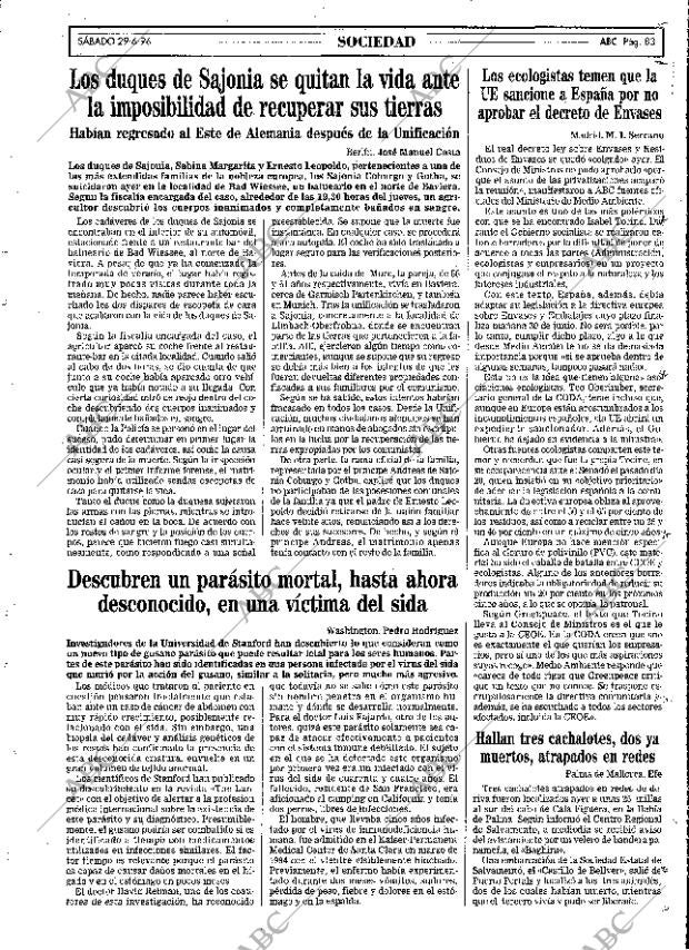 ABC MADRID 29-06-1996 página 83