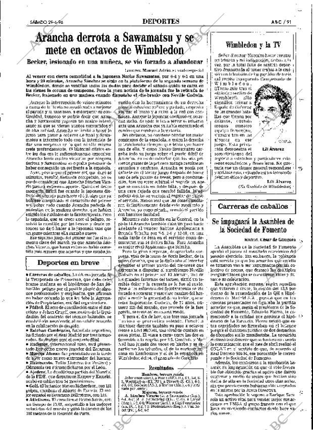 ABC MADRID 29-06-1996 página 91