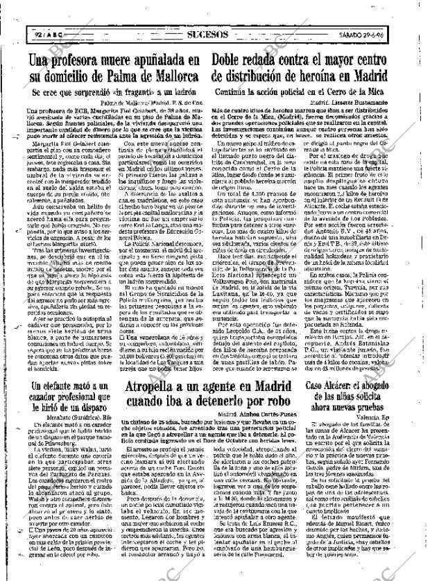ABC MADRID 29-06-1996 página 92