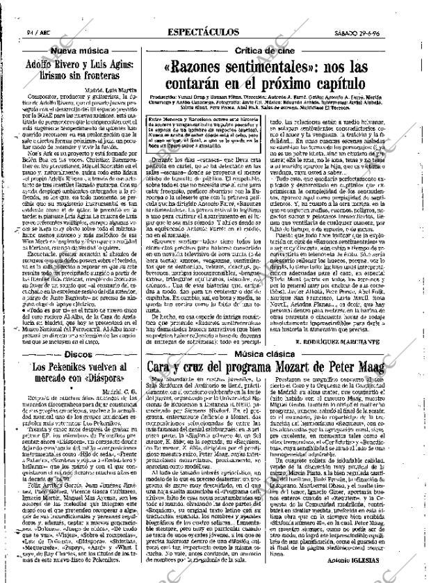 ABC MADRID 29-06-1996 página 94