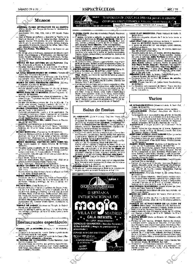 ABC MADRID 29-06-1996 página 99