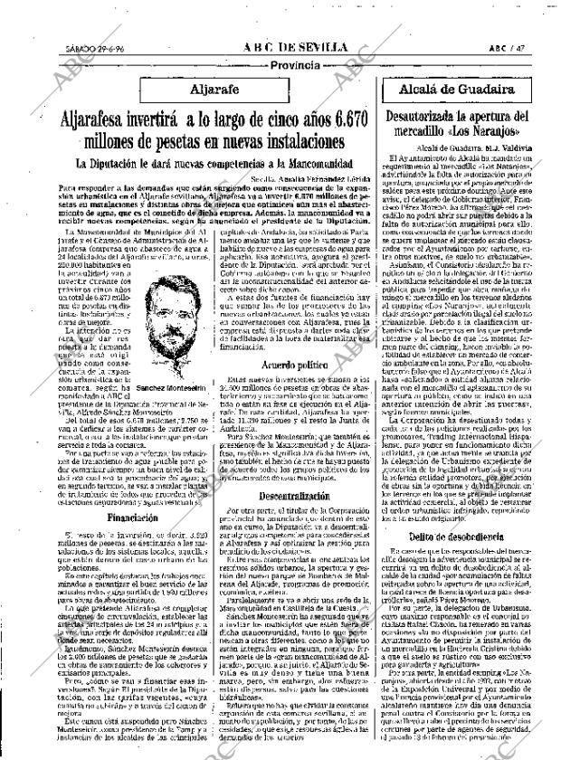 ABC SEVILLA 29-06-1996 página 47