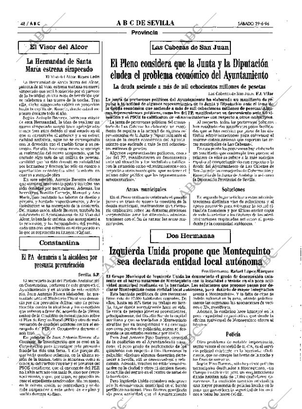 ABC SEVILLA 29-06-1996 página 48