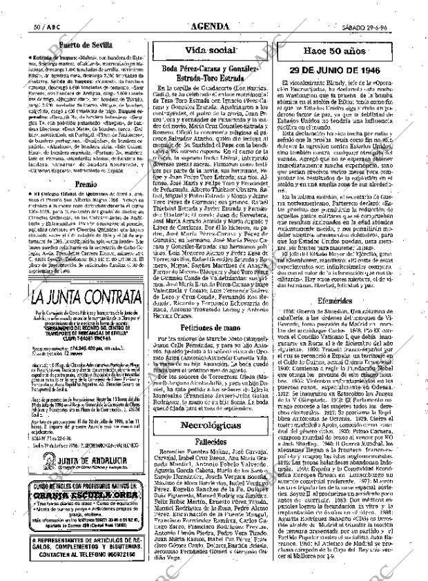 ABC SEVILLA 29-06-1996 página 50