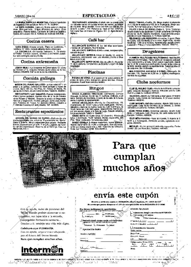 ABC SEVILLA 29-06-1996 página 85