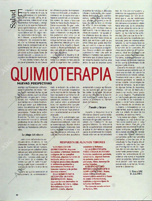 BLANCO Y NEGRO MADRID 30-06-1996 página 92