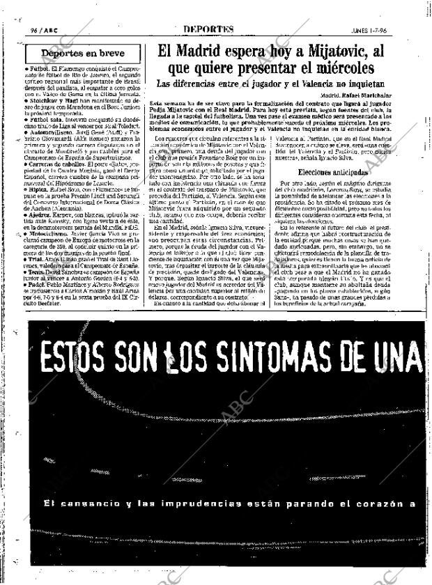 ABC MADRID 01-07-1996 página 96