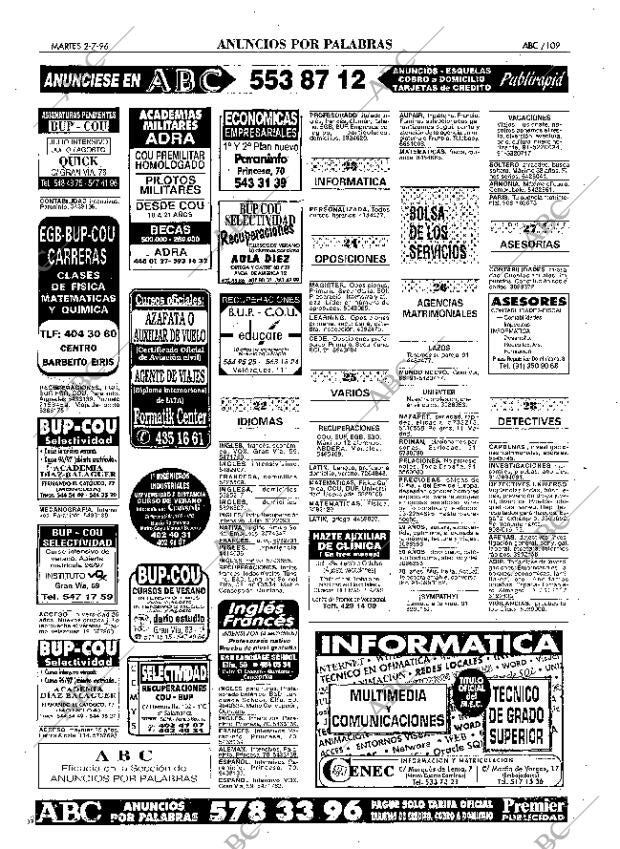 ABC MADRID 02-07-1996 página 109