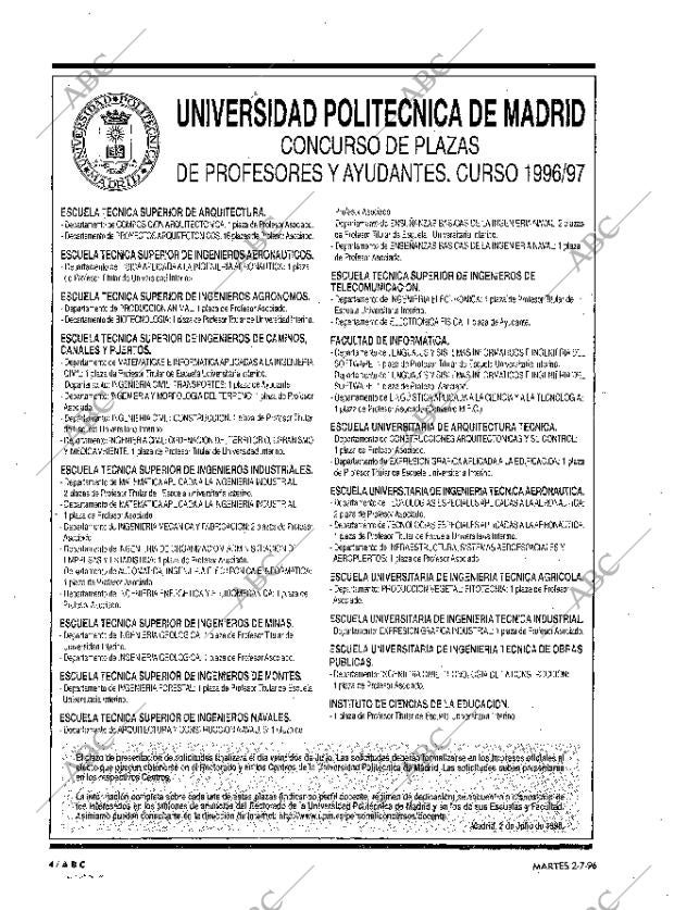 ABC MADRID 02-07-1996 página 4