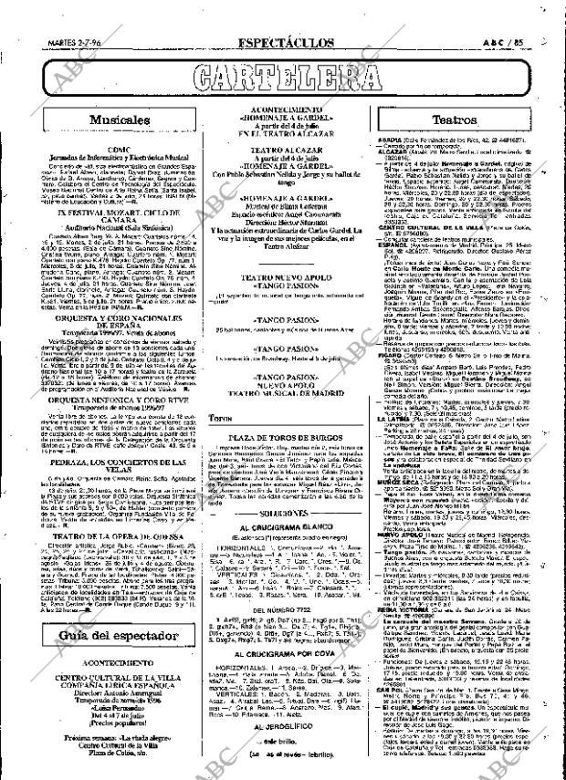 ABC MADRID 02-07-1996 página 85