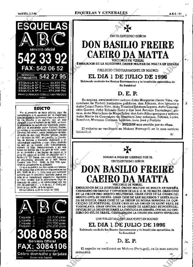 ABC MADRID 02-07-1996 página 91