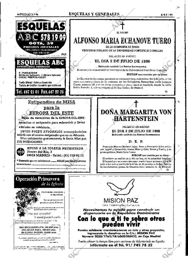 ABC MADRID 03-07-1996 página 89