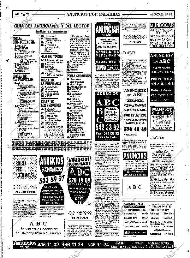 ABC MADRID 03-07-1996 página 90