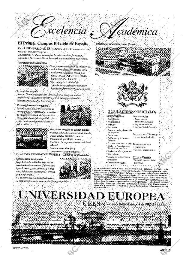 ABC MADRID 04-07-1996 página 13