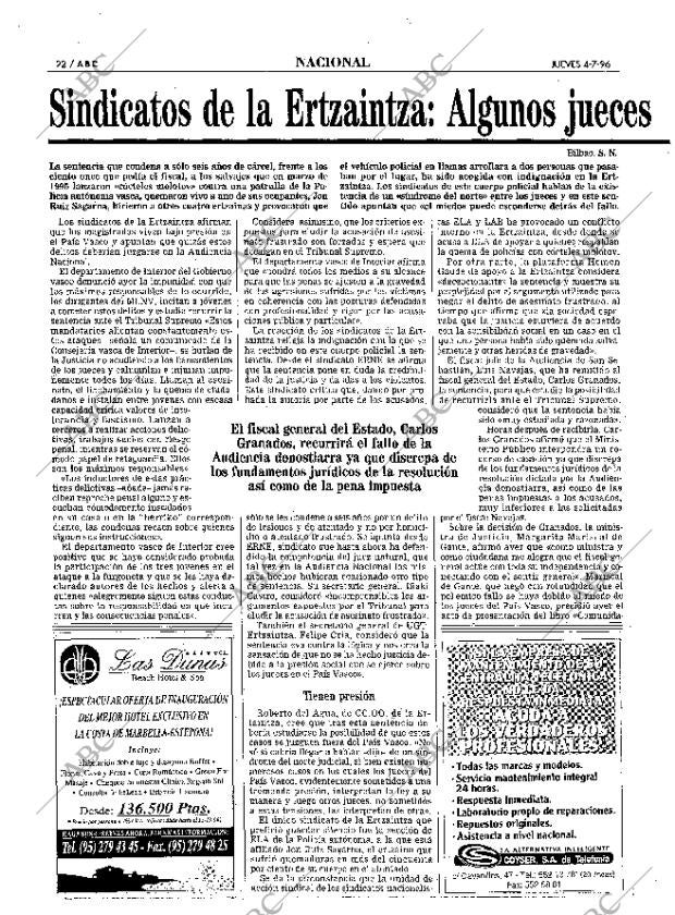 ABC MADRID 04-07-1996 página 22