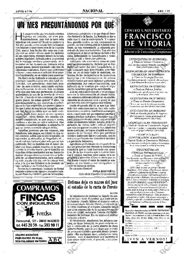 ABC MADRID 04-07-1996 página 25
