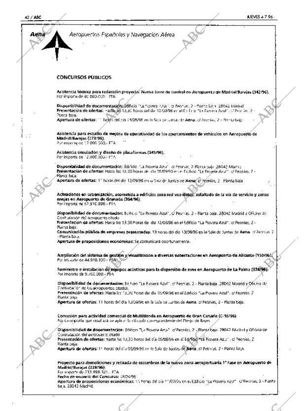 ABC MADRID 04-07-1996 página 42