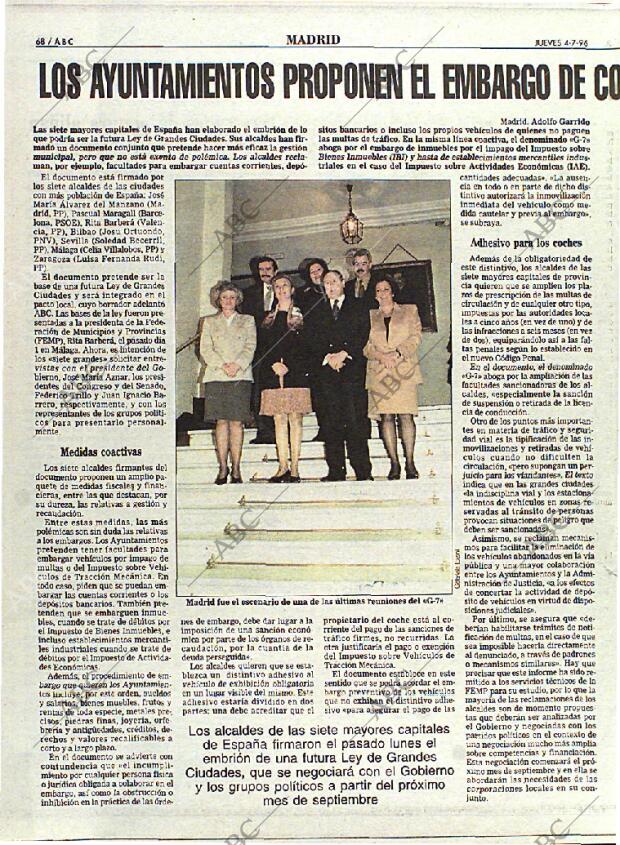 ABC MADRID 04-07-1996 página 68