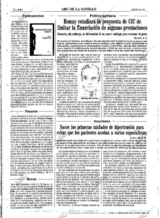 ABC MADRID 04-07-1996 página 72