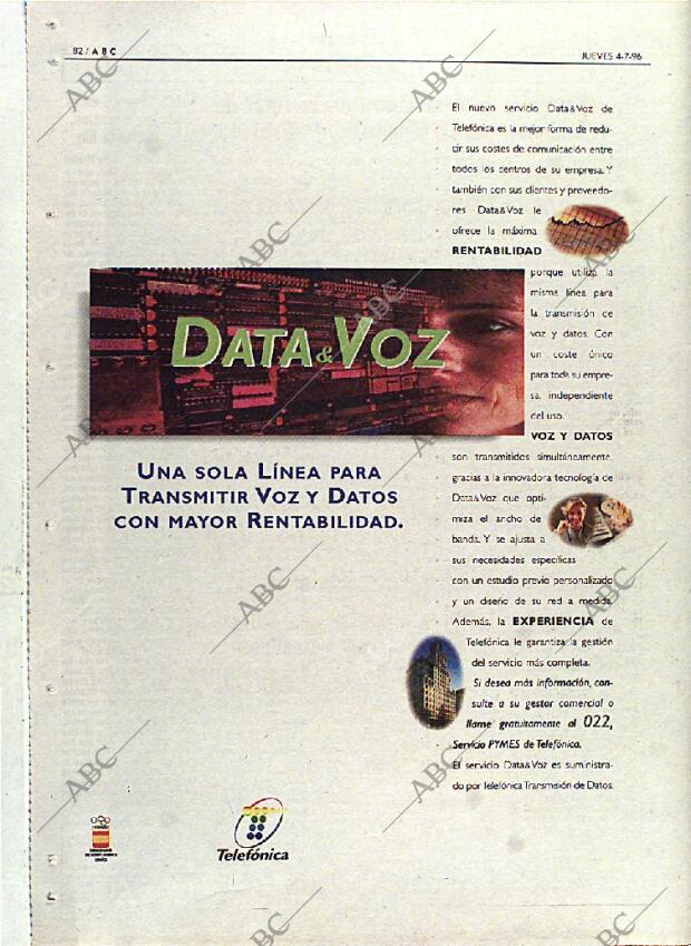 ABC MADRID 04-07-1996 página 82