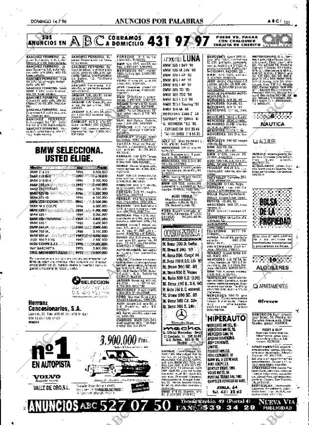 ABC MADRID 14-07-1996 página 101