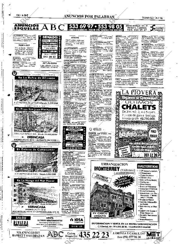 ABC MADRID 14-07-1996 página 106