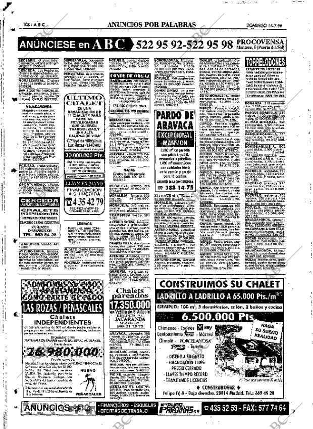 ABC MADRID 14-07-1996 página 108