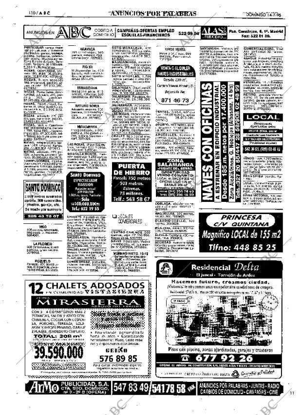 ABC MADRID 14-07-1996 página 110