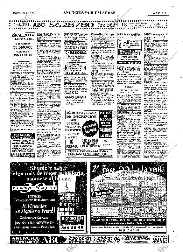ABC MADRID 14-07-1996 página 113
